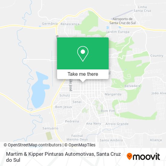 Mapa Martim & Kipper Pinturas Automotivas