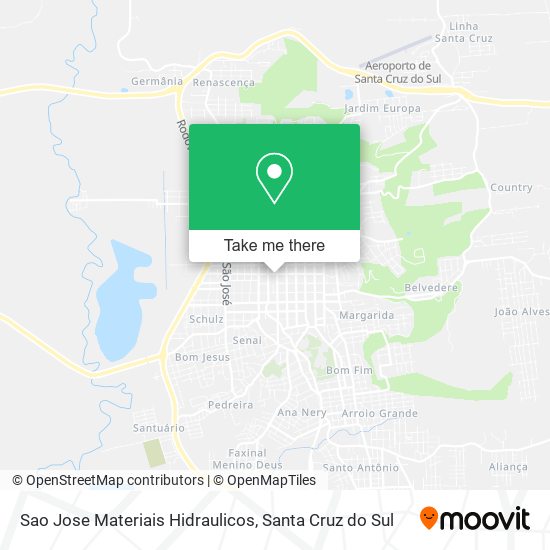 Mapa Sao Jose Materiais Hidraulicos