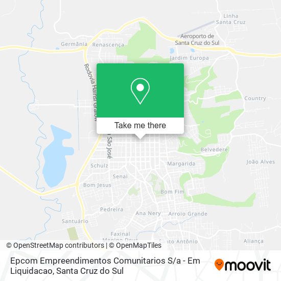 Mapa Epcom Empreendimentos Comunitarios S / a - Em Liquidacao