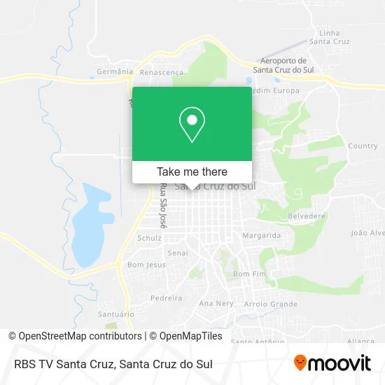 RBS TV Santa Cruz map