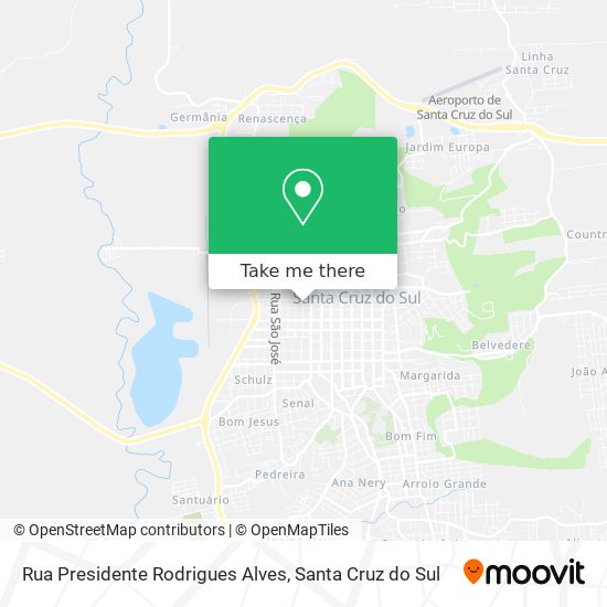 Mapa Rua Presidente Rodrigues Alves