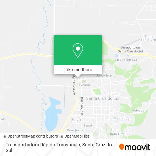 Transportadora Rápido Transpaulo map