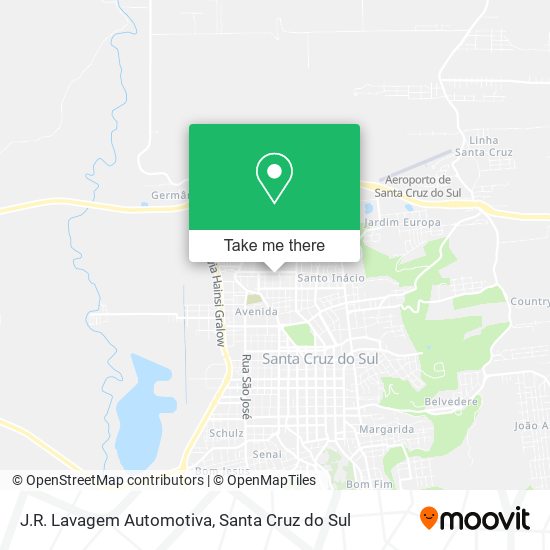 J.R. Lavagem Automotiva map