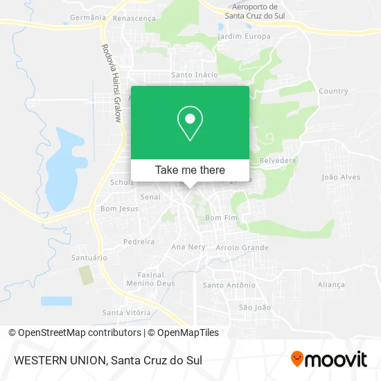 WESTERN UNION map