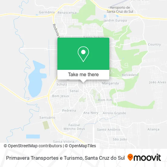 Primavera Transportes e Turismo map