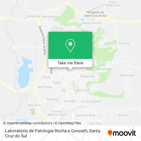 Laboratório de Patologia Rocha e Gonzatti map