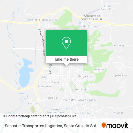 Schuster Transportes Logística map