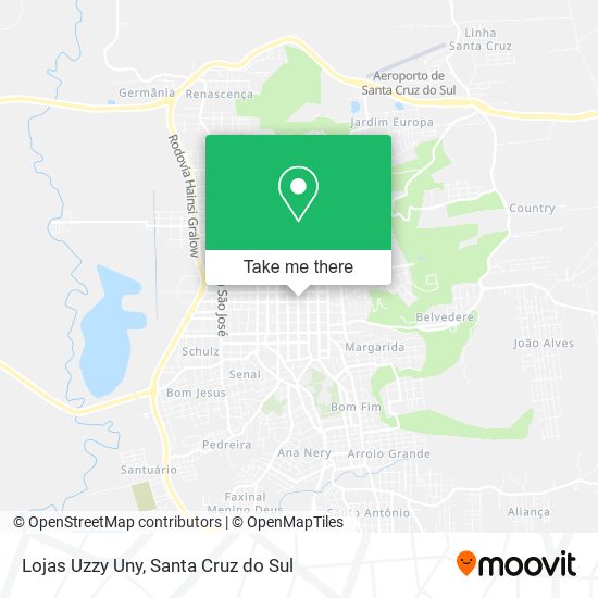 Lojas Uzzy Uny map