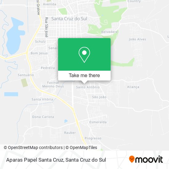 Aparas Papel Santa Cruz map