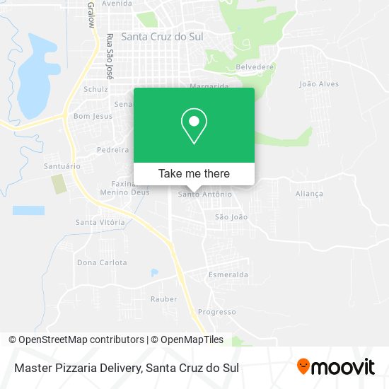 Master Pizzaria Delivery map