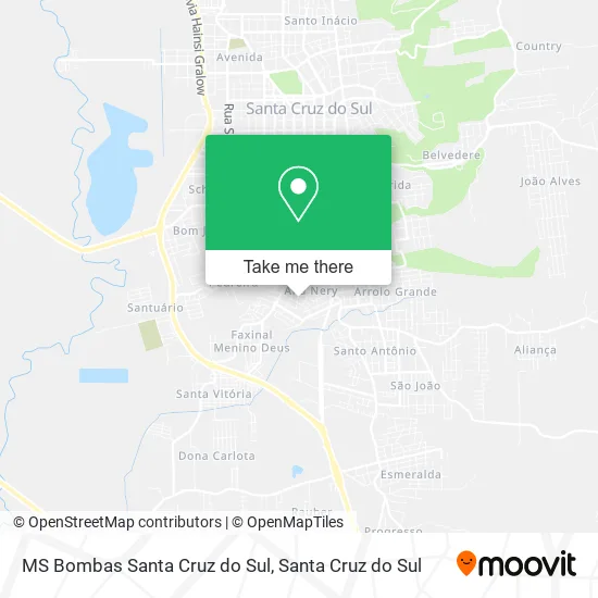 MS Bombas Santa Cruz do Sul map