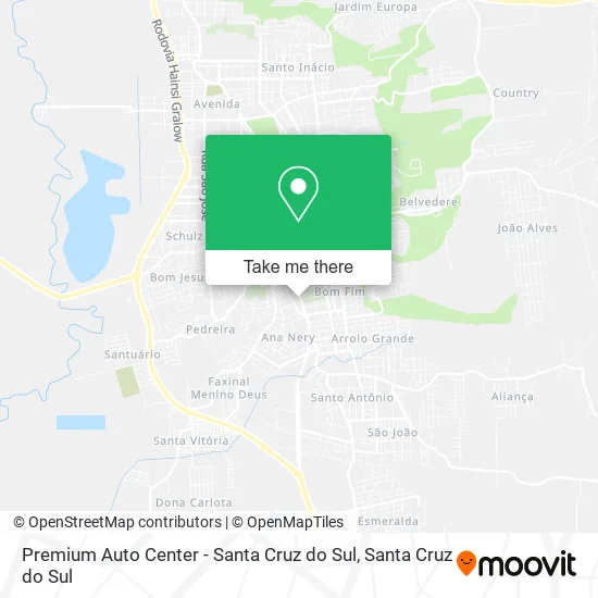 Premium Auto Center - Santa Cruz do Sul map