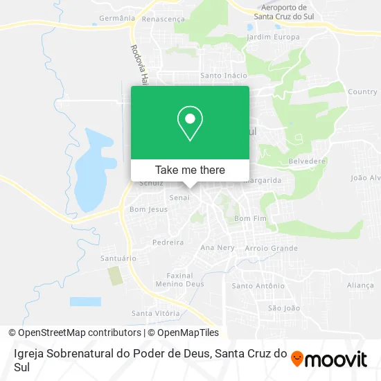 Igreja Sobrenatural do Poder de Deus map