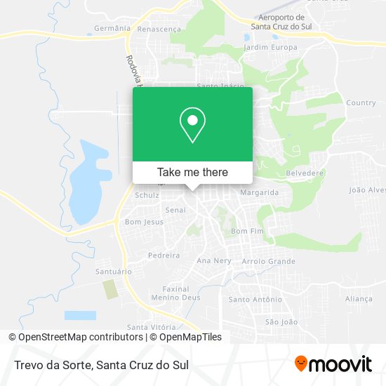 Trevo da Sorte map