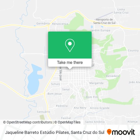 Mapa Jaqueline Barreto Estúdio Pilates