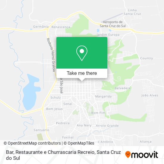 Bar, Restaurante e Churrascaria Recreio map