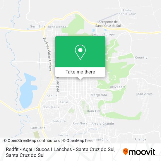 Redfit - Açaí I Sucos I Lanches - Santa Cruz do Sul map