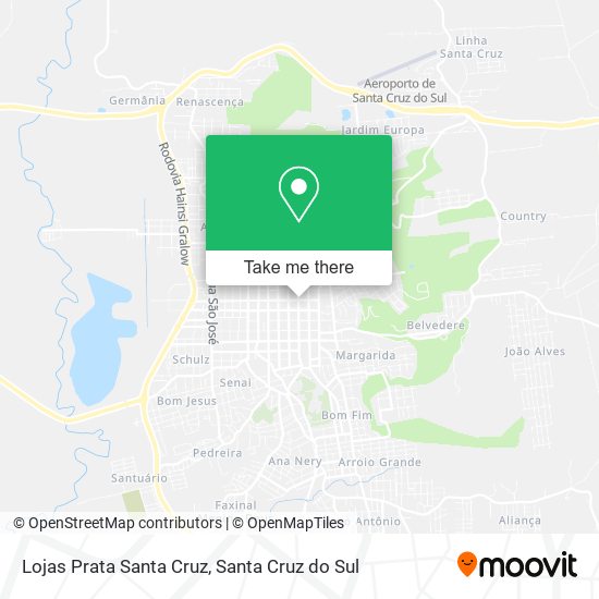 Lojas Prata Santa Cruz map