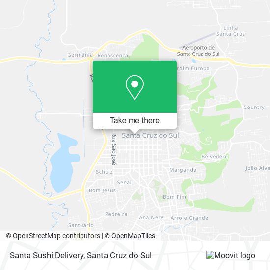 Mapa Santa Sushi Delivery