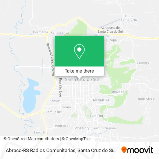 Abraco-RS Radios Comunitarias map