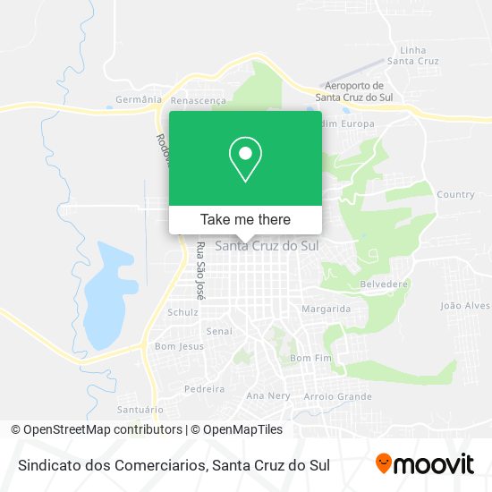 Sindicato dos Comerciarios map
