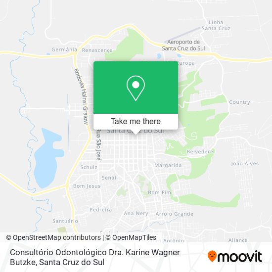 Consultório Odontológico Dra. Karine Wagner Butzke map