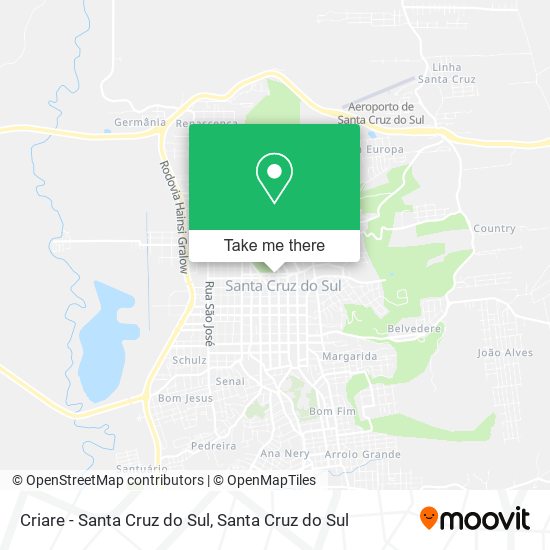 Criare - Santa Cruz do Sul map