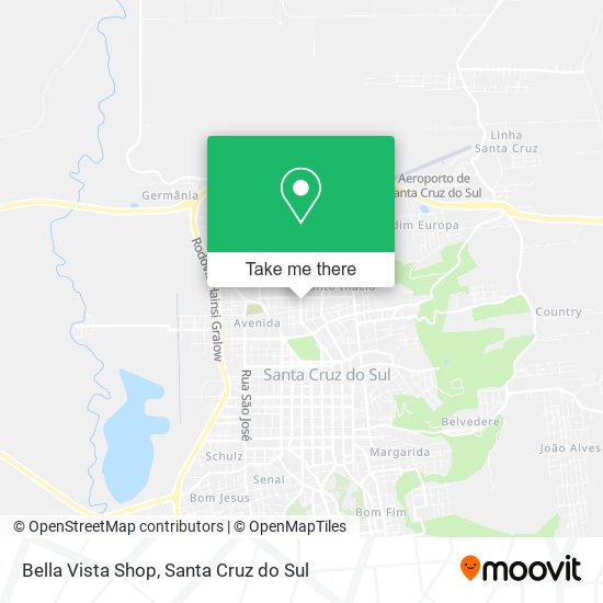 Bella Vista Shop map