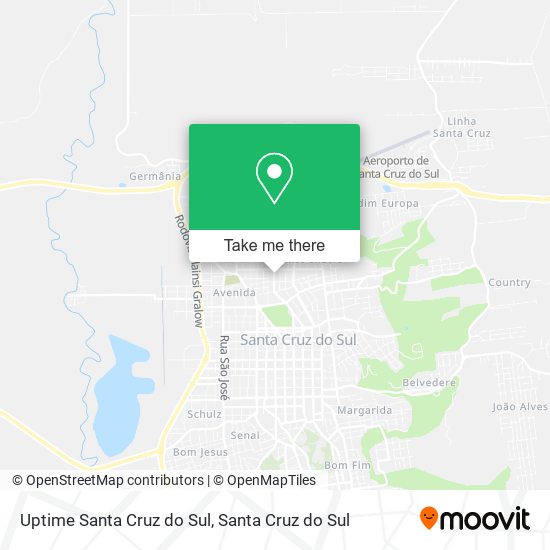 Uptime Santa Cruz do Sul map