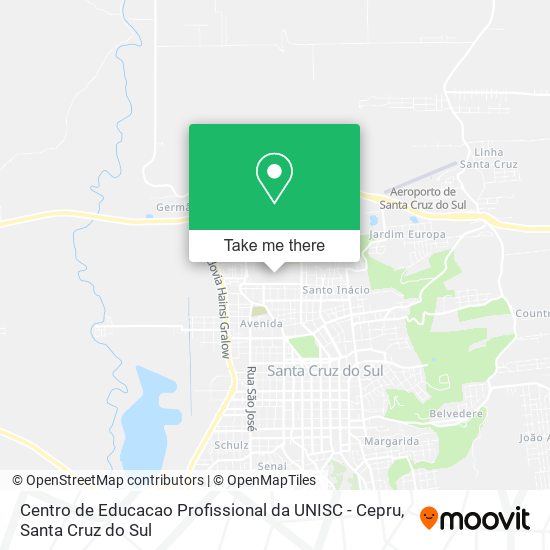 Centro de Educacao Profissional da UNISC - Cepru map