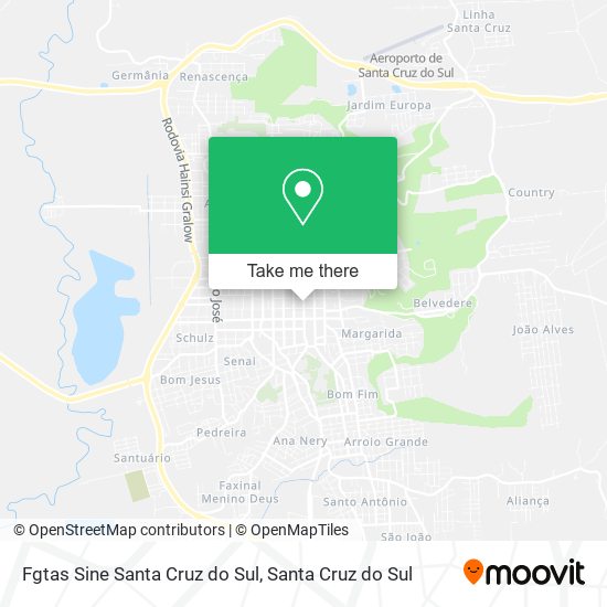 Fgtas Sine Santa Cruz do Sul map