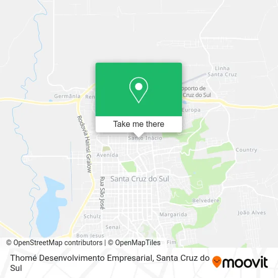 Thomé Desenvolvimento Empresarial map