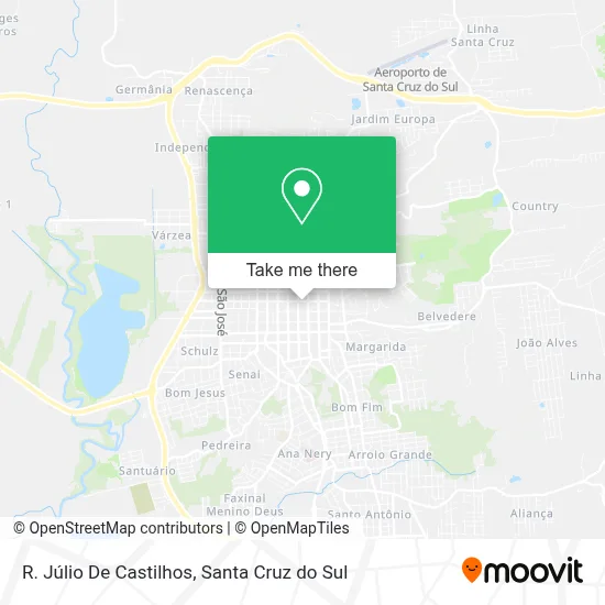 R. Júlio De Castilhos map