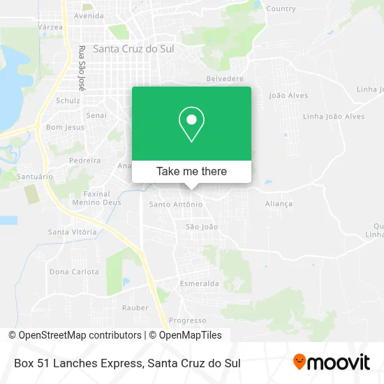 Box 51 Lanches Express map