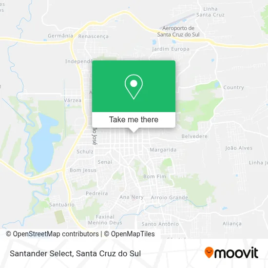Santander Select map