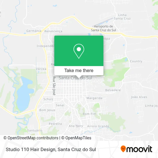 Studio 110 Hair Design map