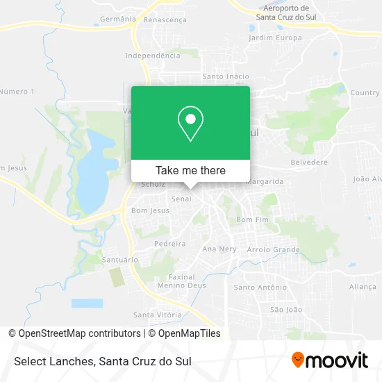 Select Lanches map