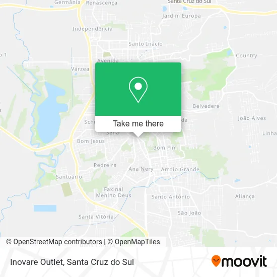Inovare Outlet map