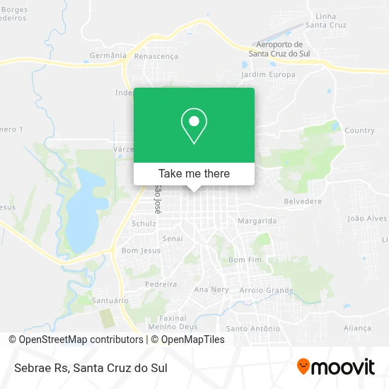Sebrae Rs map
