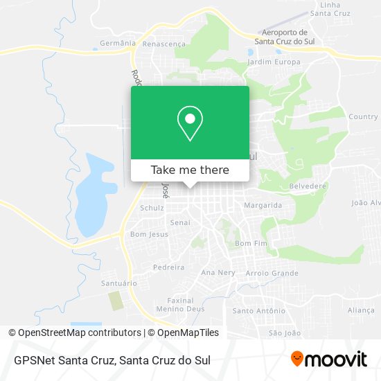 GPSNet Santa Cruz map