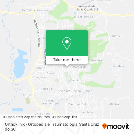 Mapa Orthoklinik - Ortopedia e Traumatologia