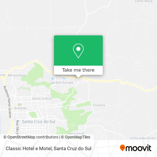 Classic Hotel e Motel map
