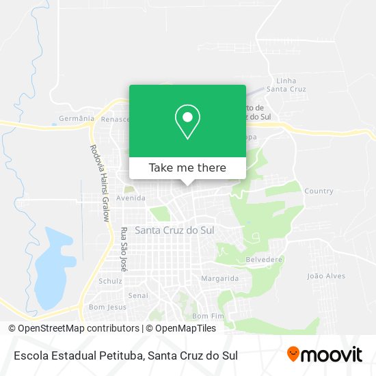 Mapa Escola Estadual Petituba