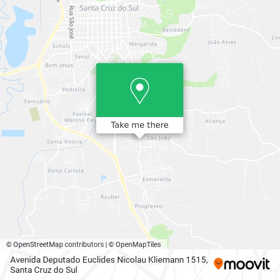 Avenida Deputado Euclides Nicolau Kliemann 1515 map