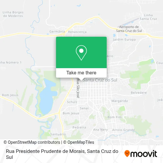 Rua Presidente Prudente de Morais map