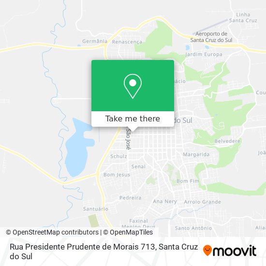Mapa Rua Presidente Prudente de Morais 713
