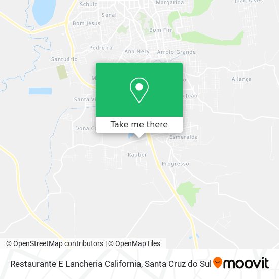 Restaurante E Lancheria California map