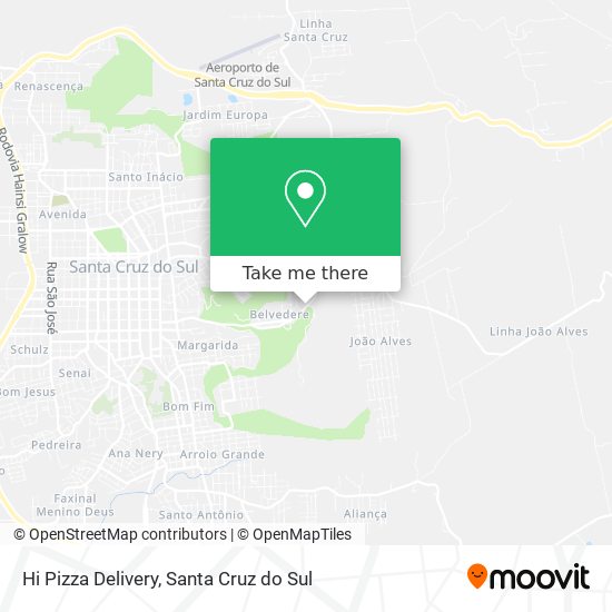 Hi Pizza Delivery map