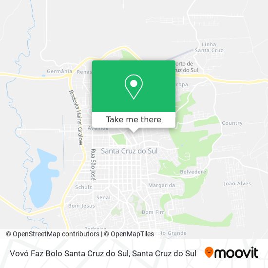 Vovó Faz Bolo Santa Cruz do Sul map