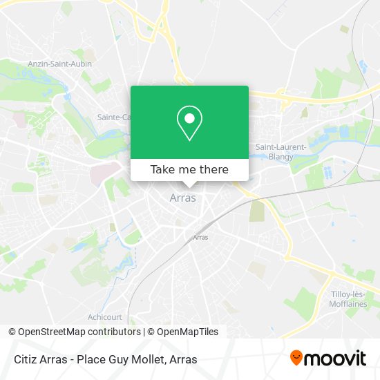 Mapa Citiz Arras - Place Guy Mollet